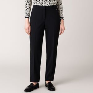 NWT Trina Turk Kameron Black Straight Leg Dress Pants Size 10 Made in USA